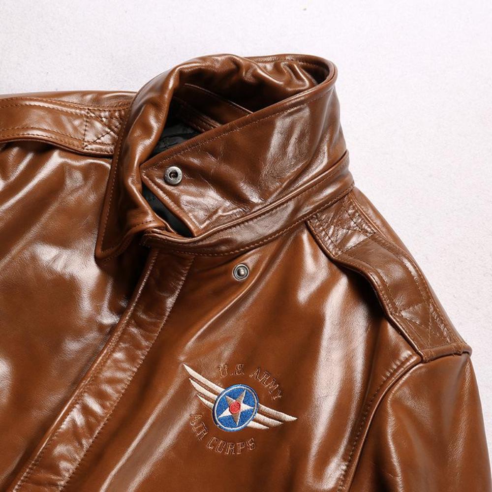 Tuskegee Airmen Tribute A-2 Flight Jacket – Oil-Waxed Leather