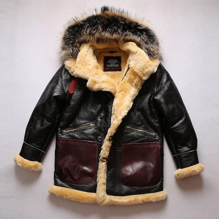 Bomber Jacket B7 Sheepskin Parka B-7 Arctic Shearling Parka