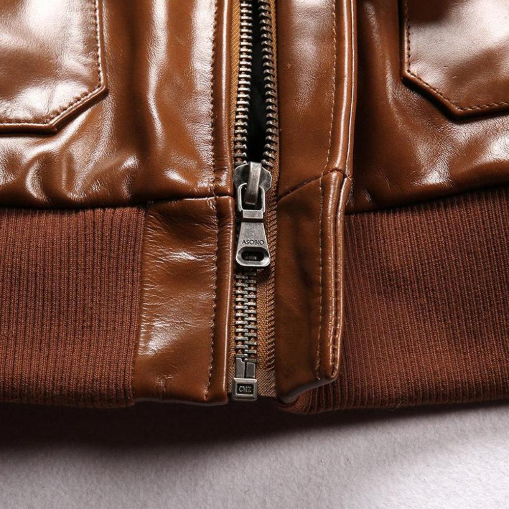 Tuskegee Airmen Tribute A-2 Flight Jacket – Oil-Waxed Leather