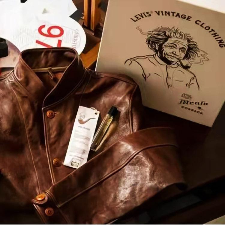 Einstein-style Goat Leather Jacket