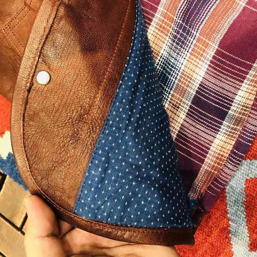 Men's Genuine Goat Leather Vest with Classic Design