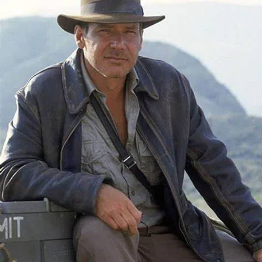 Movie Indiana Jones™ Sheepskin Leather Jacket - Inspired A-2 Adventure Style