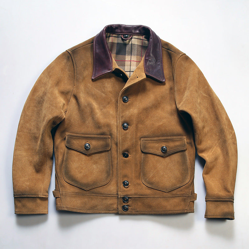 Men's Full-grain Leather Brown & Green