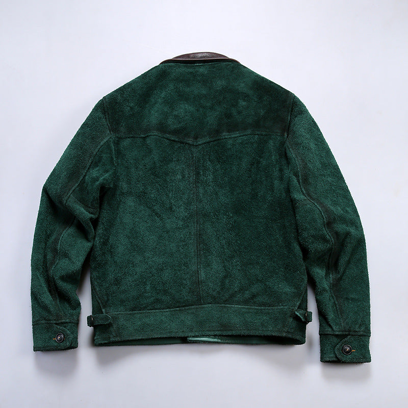 Men's Full-grain Leather Brown & Green