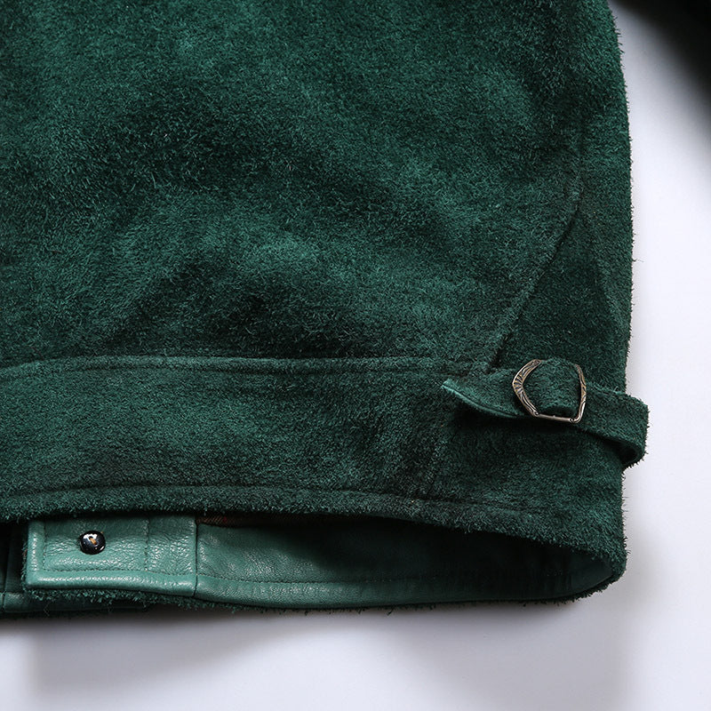 Men's Full-grain Leather Brown & Green