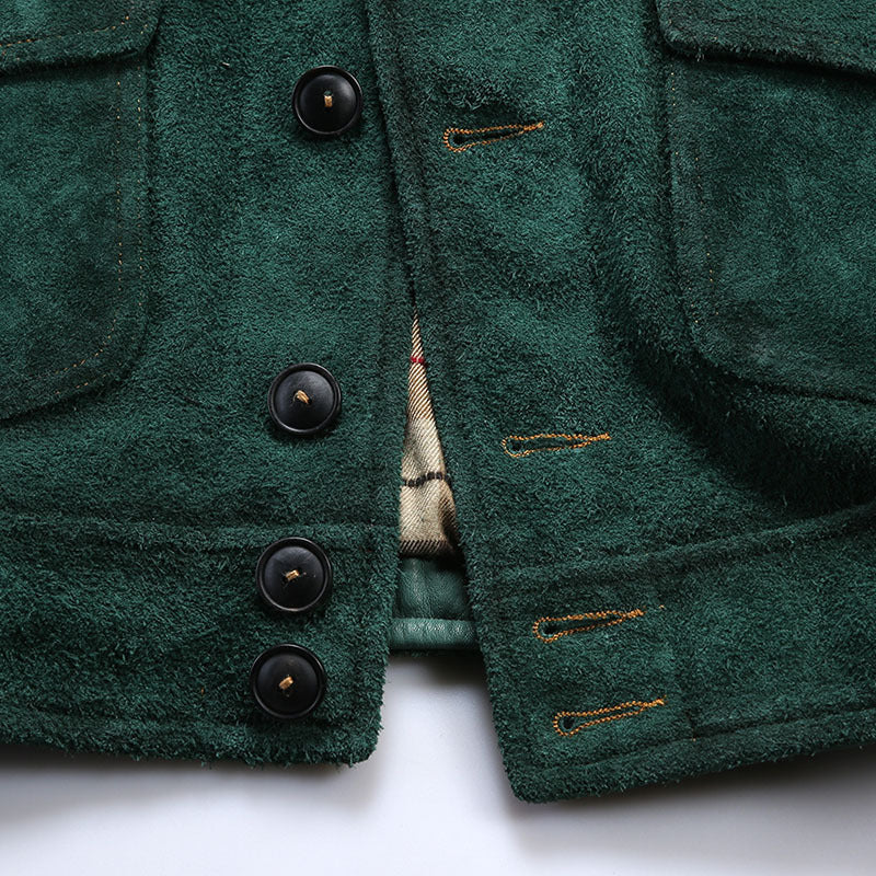 Men's Full-grain Leather Brown & Green