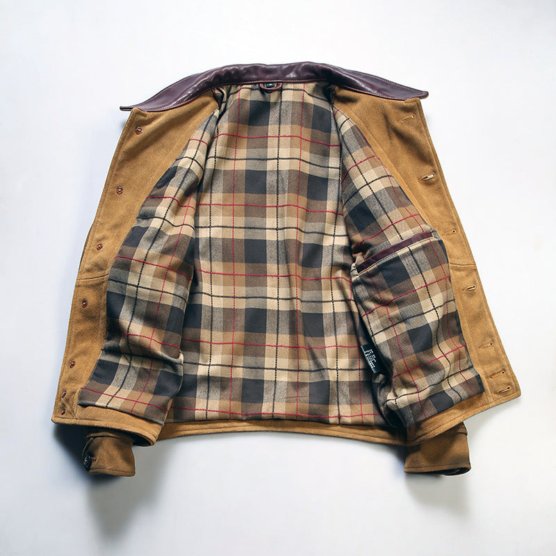 Men's Full-grain Leather Brown & Green