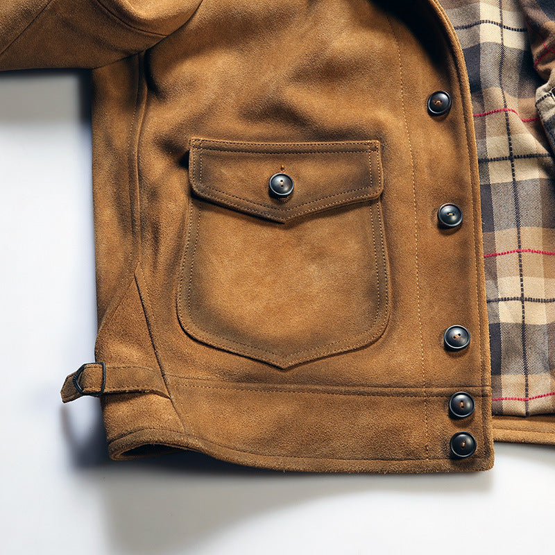 Men's Full-grain Leather Brown & Green