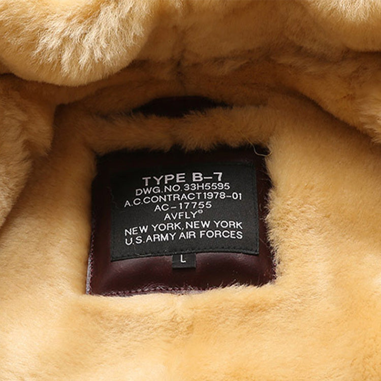 B7 Arctic Parka Shearling Jacket Detachable Hood