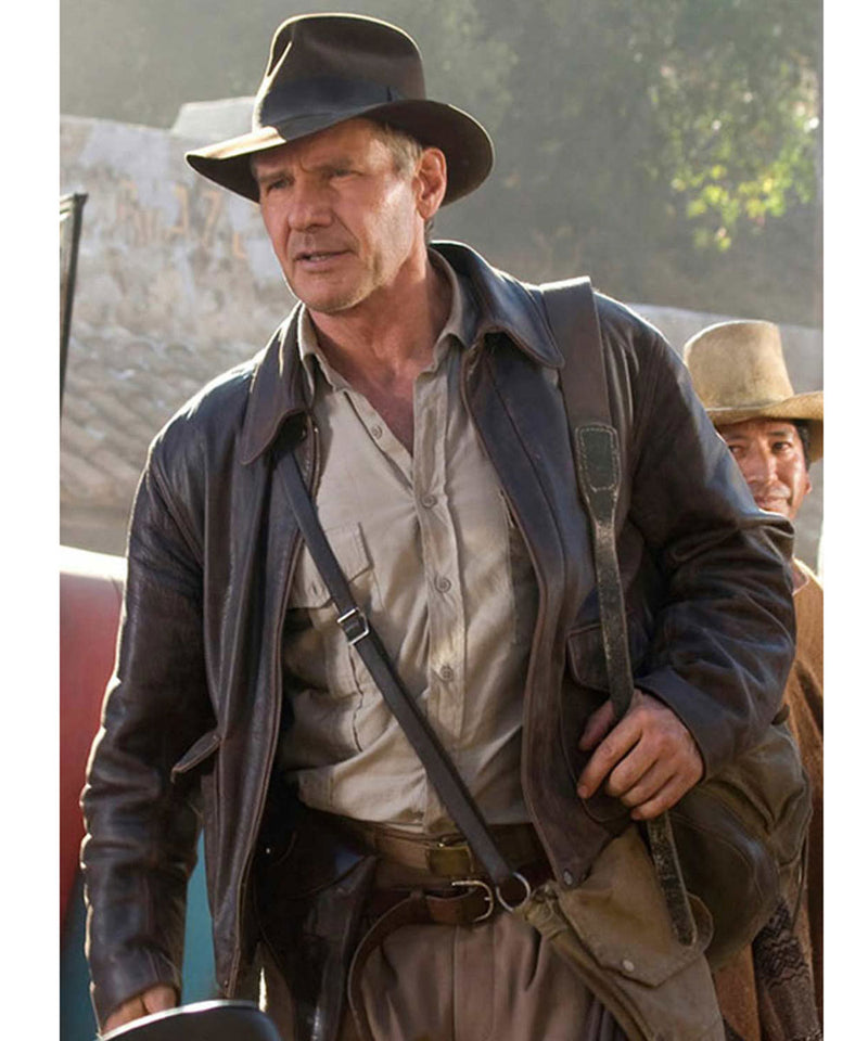 Movie Indiana Jones Harrison Ford Sheepskin Jacket