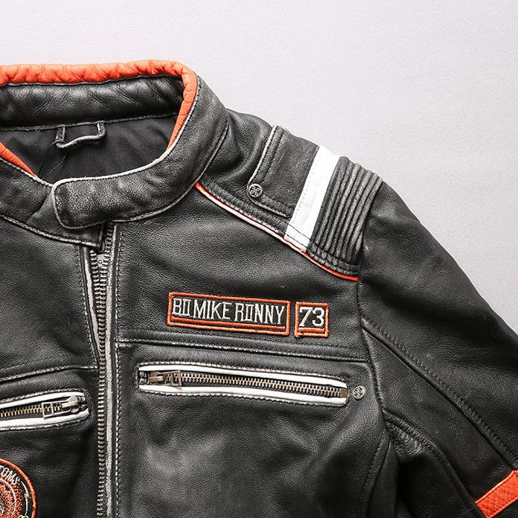 Men’s Vintage Motorcycle Jacket | Full-Grain Leather Biker Style