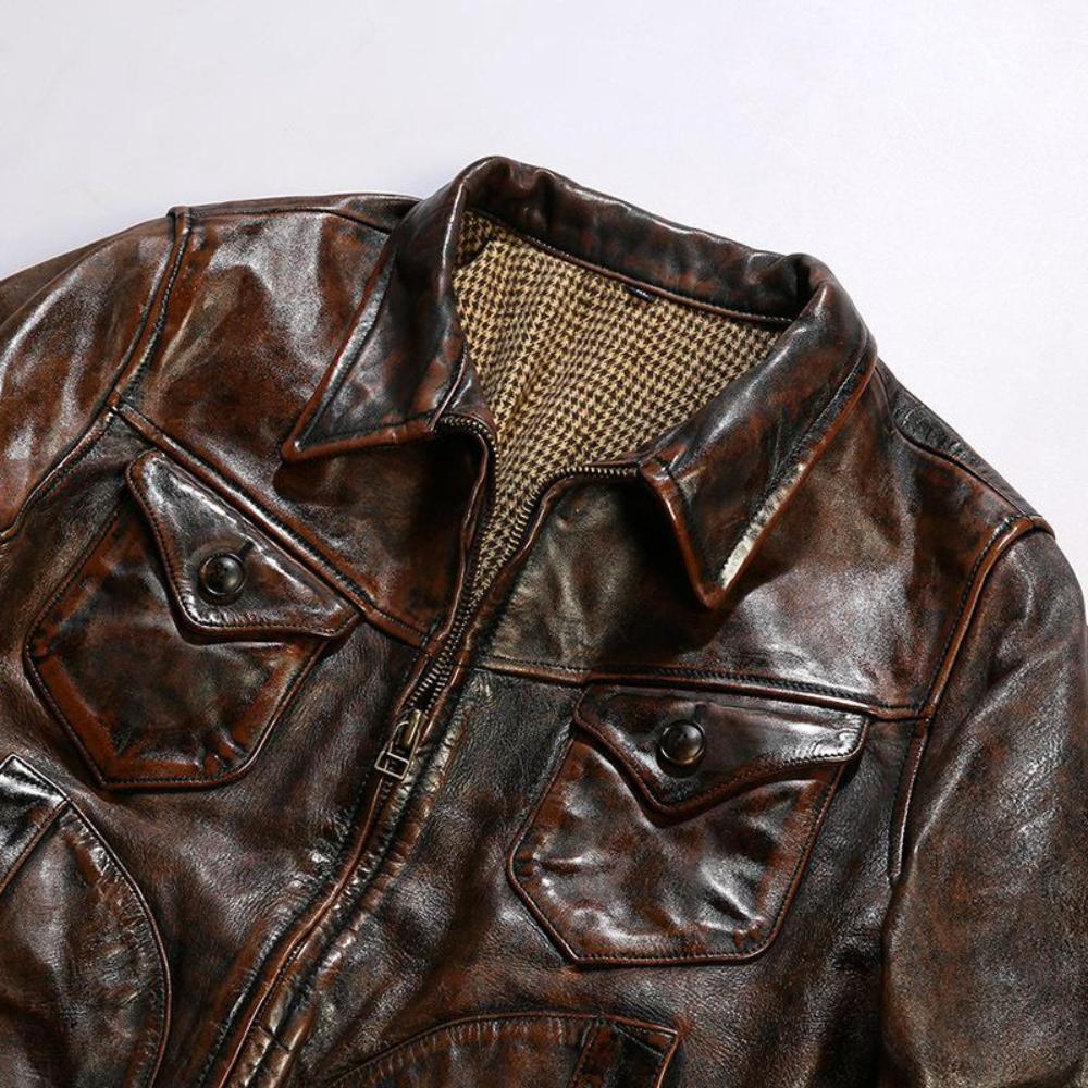 Montgomery Ward Rancher Horsehide Jacket | Vintage Red-Brown Finish