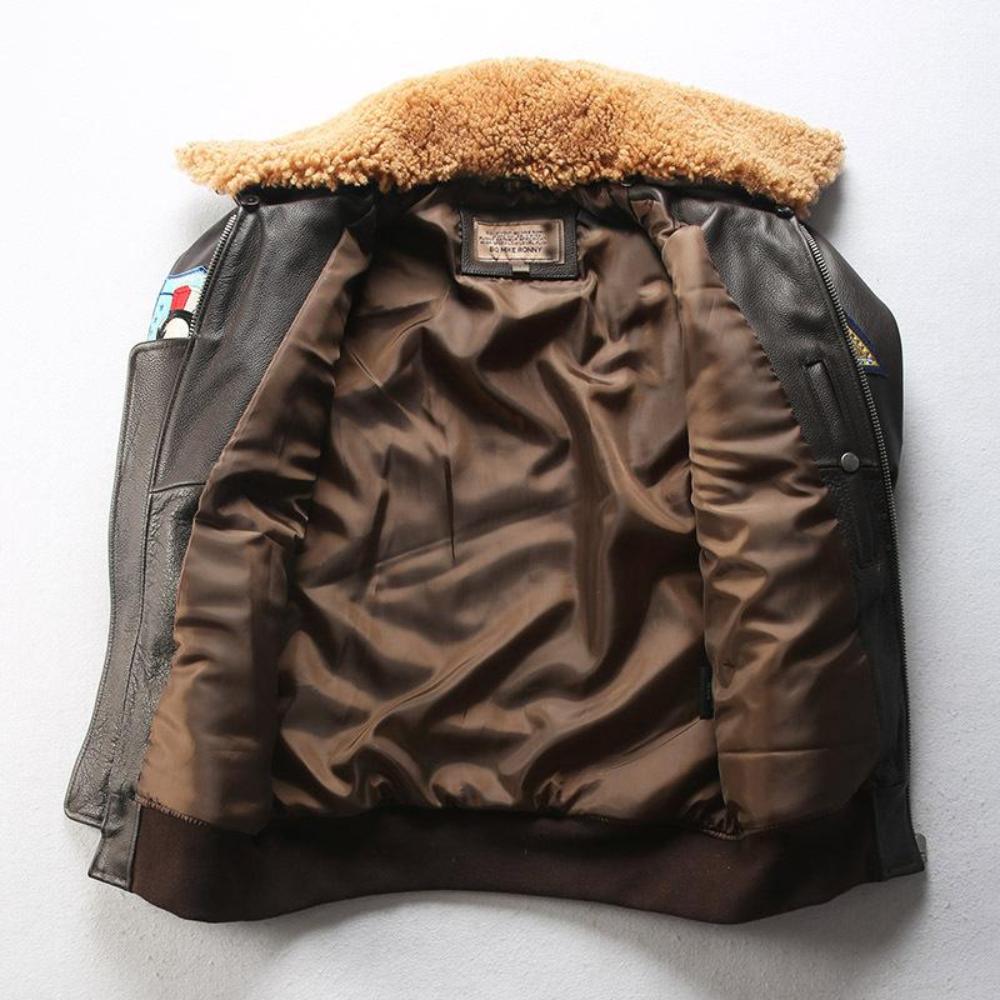 Men's G-1 Aviator Leather Jacket | Classic Military Style