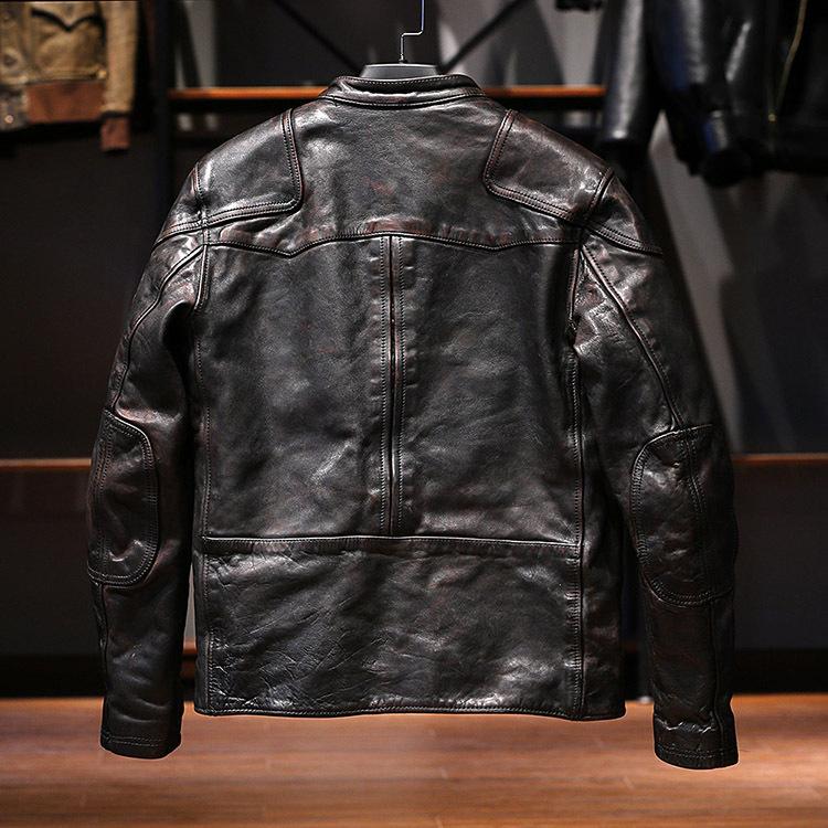 Venom™ Men’s Horsehide Leather Jacket – Timeless Black Design