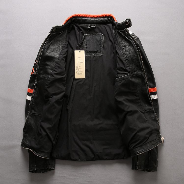 Men’s Vintage Motorcycle Jacket | Full-Grain Leather Biker Style