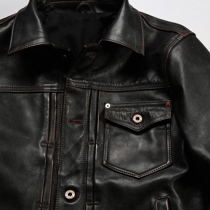 RRL American Denim Jacket | Full-Grain Leather Timeless Revival