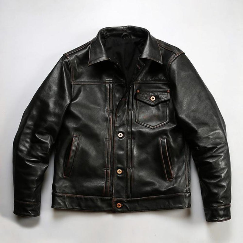 RRL American Denim Jacket | Full-Grain Leather Timeless Revival