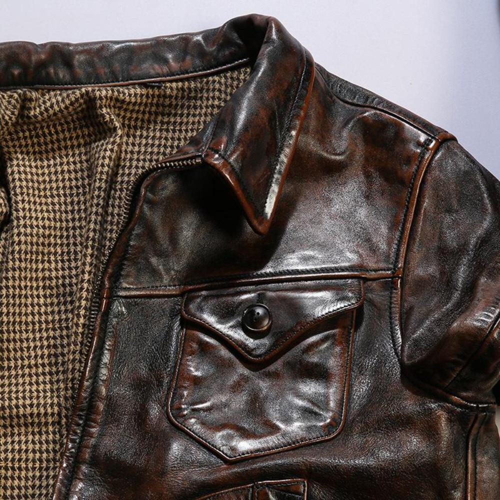 Montgomery Ward Rancher Horsehide Jacket | Vintage Red-Brown Finish