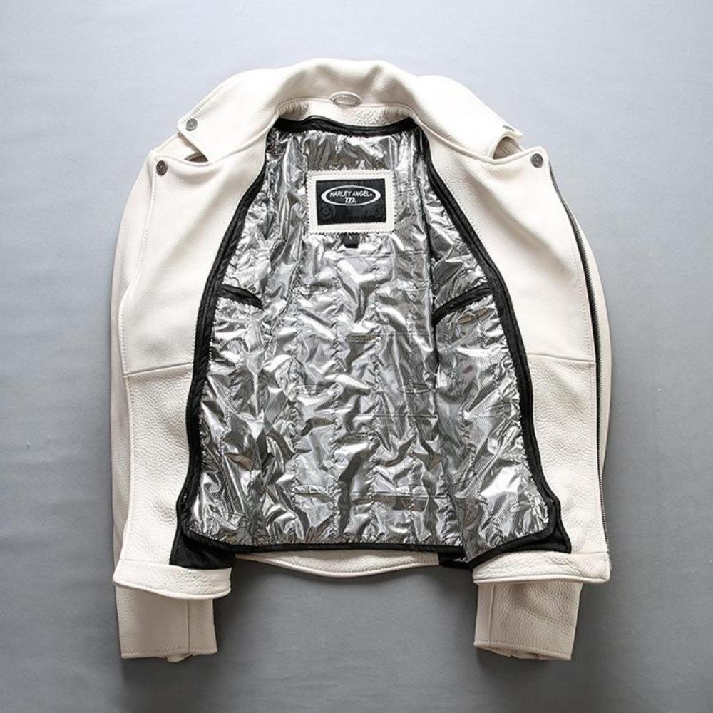 U.S.A. Men's Motorcycle Leather Jacket