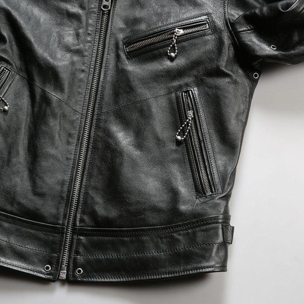 Men's Mulholland Drive 1930s Classic Leather Motorcycle Jacket