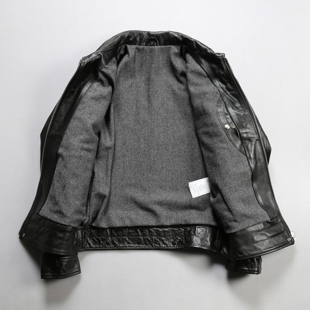 Men's Mulholland Drive 1930s Classic Leather Motorcycle Jacket