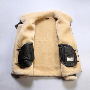 B-3 USA Sheepskin Bomber Jacket – WWII Inspired Shearling Style