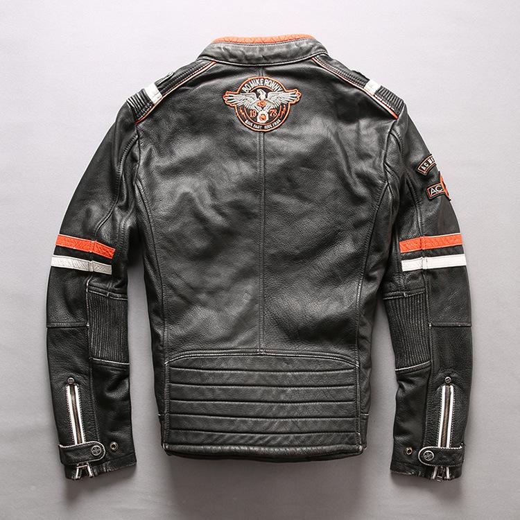 Men’s Vintage Motorcycle Jacket | Full-Grain Leather Biker Style