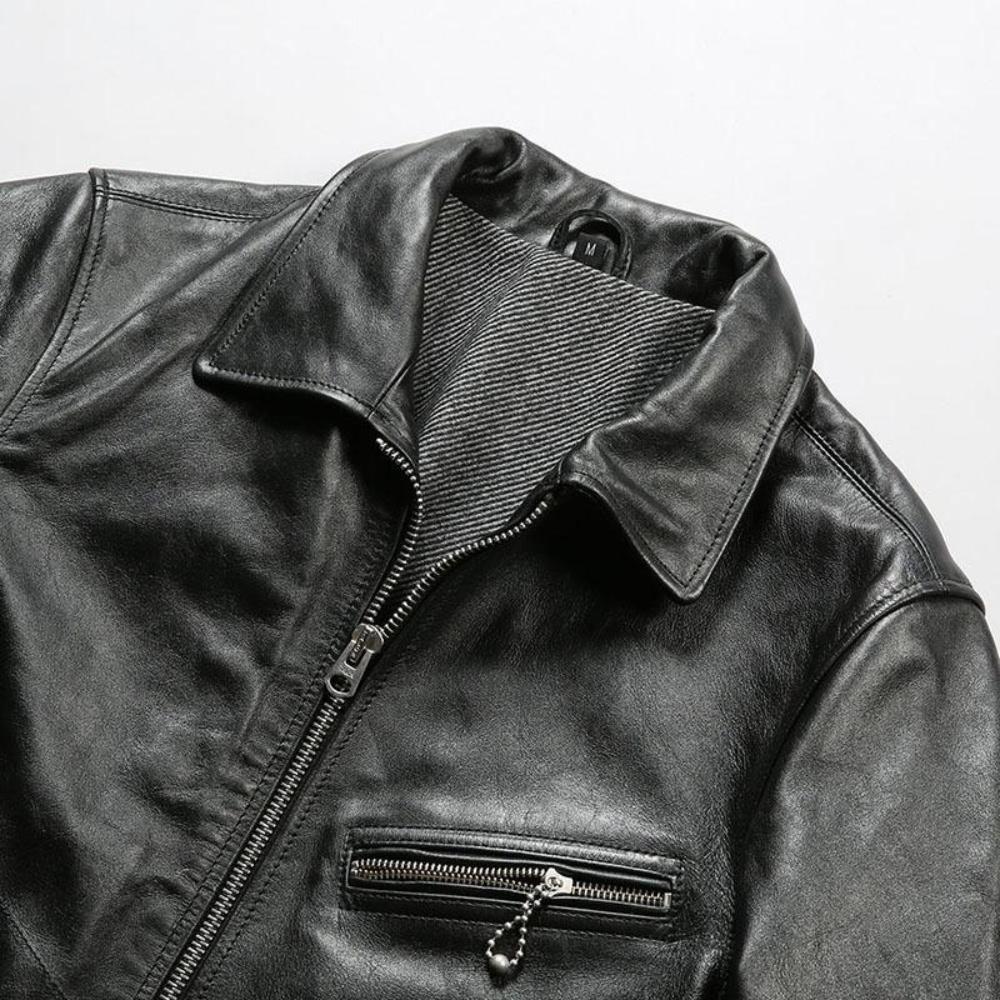 Men's Mulholland Drive 1930s Classic Leather Motorcycle Jacket