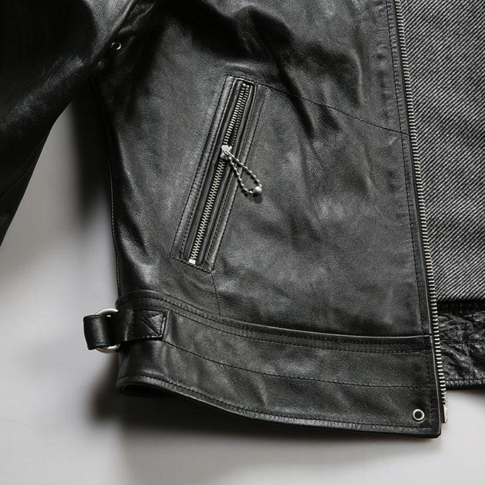 Men's Mulholland Drive 1930s Classic Leather Motorcycle Jacket