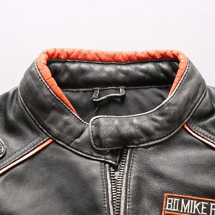 Men’s Vintage Motorcycle Jacket | Full-Grain Leather Biker Style