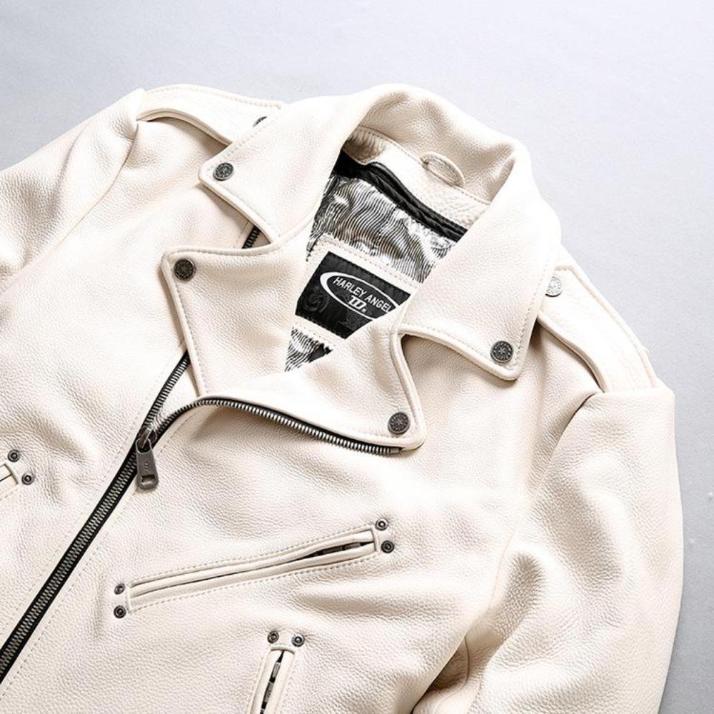 U.S.A. Men's Motorcycle Leather Jacket