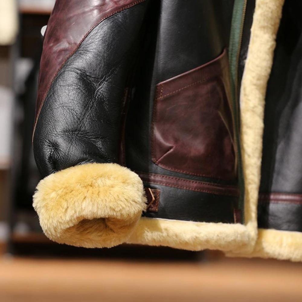 General Patton B-3 Shearling Flight Jacket - WWII Inspired Classic