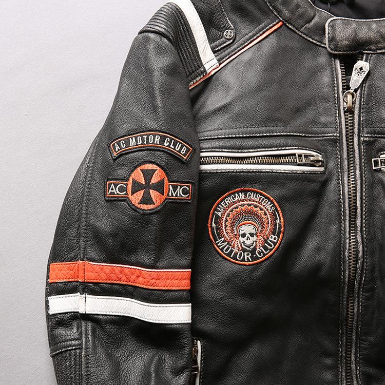 Men’s Vintage Motorcycle Jacket | Full-Grain Leather Biker Style