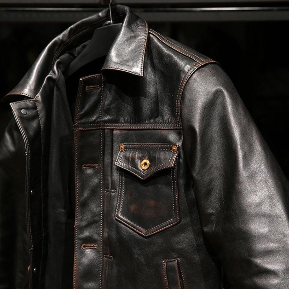RRL American Denim Jacket | Full-Grain Leather Timeless Revival