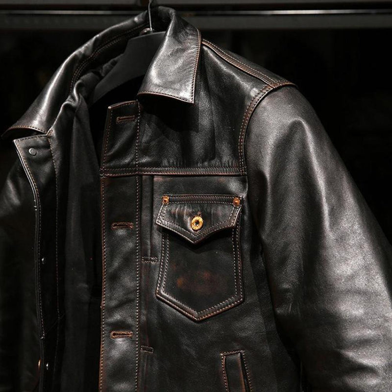 RRL American Denim Jacket | Full-Grain Leather Timeless Revival