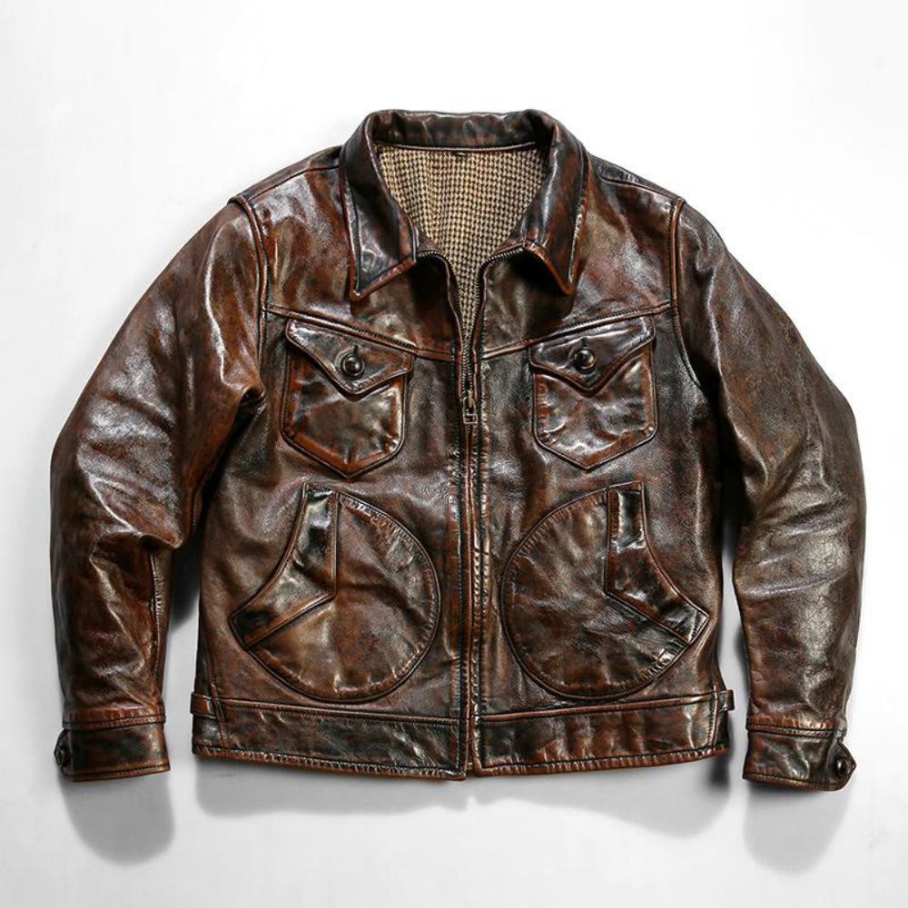 Montgomery Ward Rancher Horsehide Jacket | Vintage Red-Brown Finish