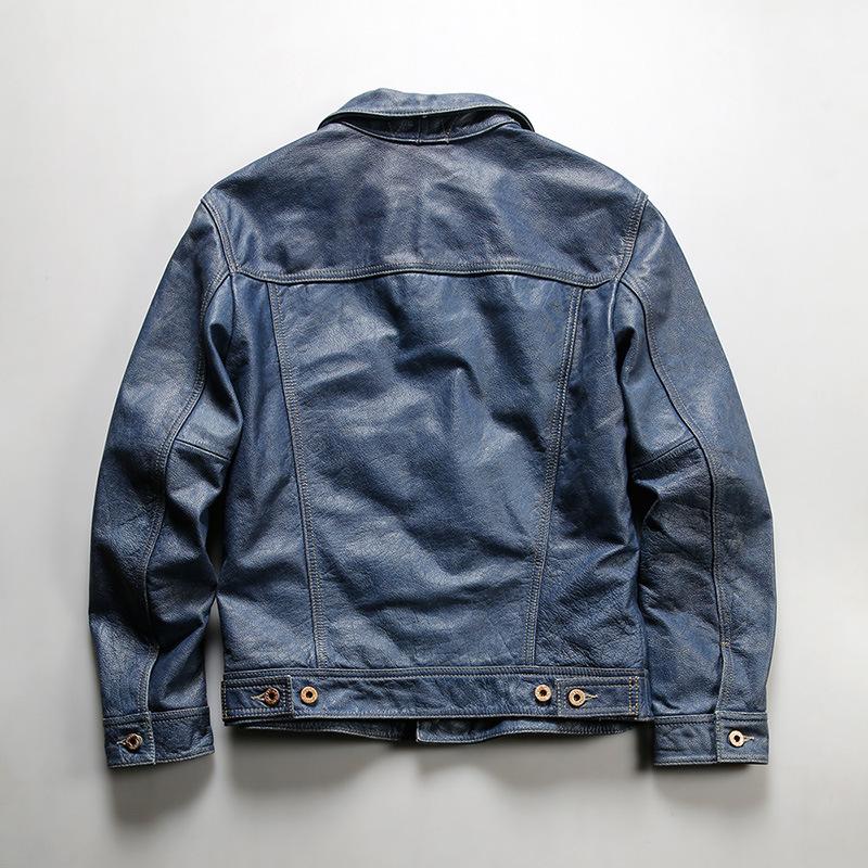 Vintage Cowboy Full Grain Leather Jacket