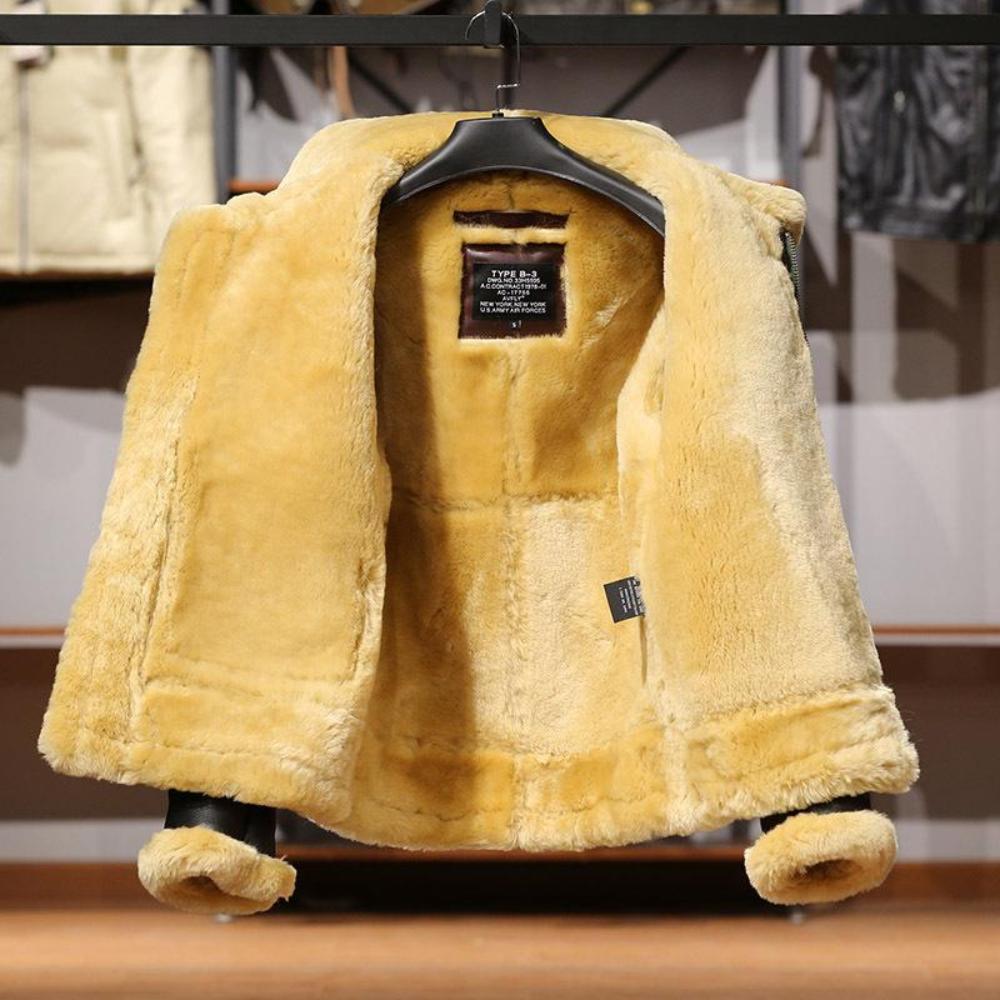 General Patton B-3 Shearling Flight Jacket - WWII Inspired Classic