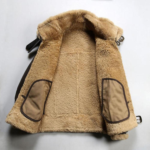 Double-layer Collar Sheepskin Jacket