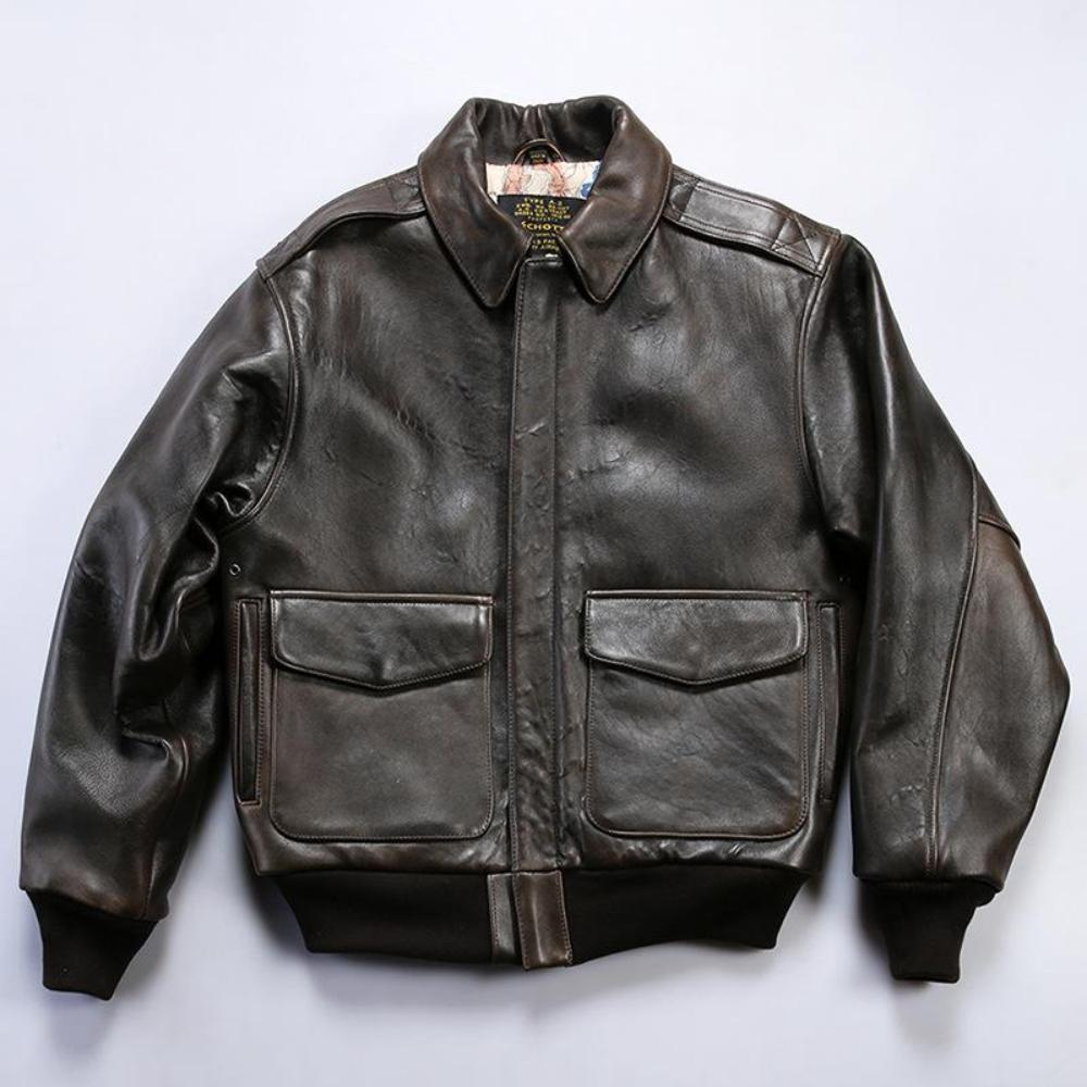 Movie Indiana Jones™ Sheepskin Leather Jacket - Inspired A-2 Adventure Style