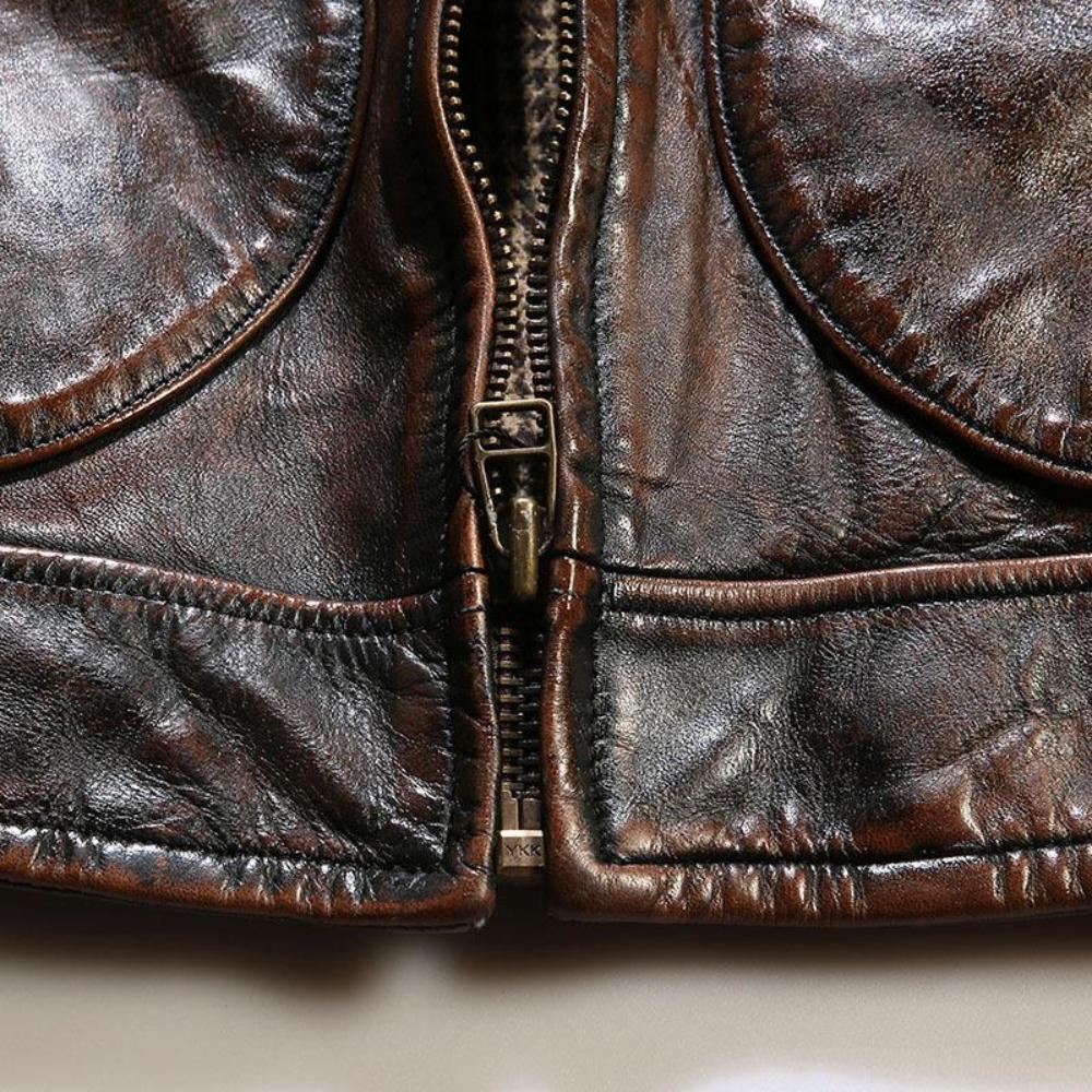 Montgomery Ward Rancher Horsehide Jacket | Vintage Red-Brown Finish