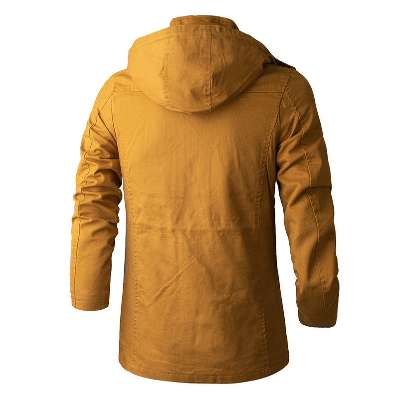 Men's Canvas Workwear Hooded Jacket