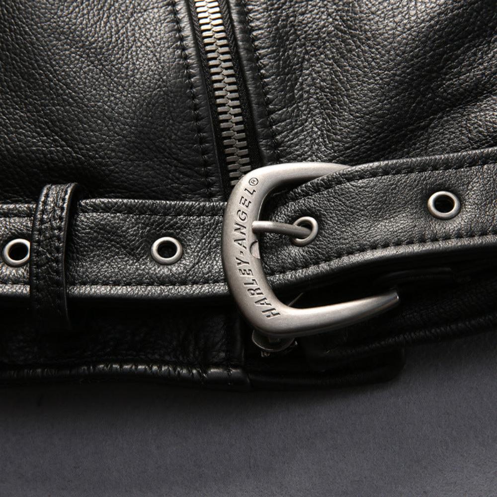 HARLEYANGEL Prime Leather Moto Jacket with Insulated Vest