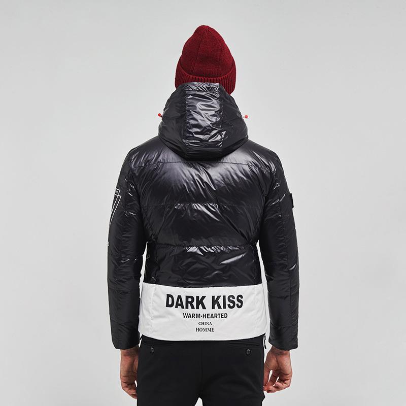 Men's Cyberpunk Hooded Down Puffer Jacket
